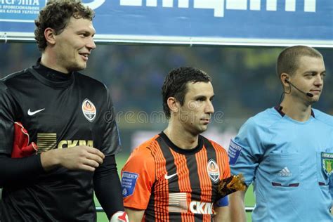 FC Shakhtar Donetsk Players Editorial Stock Photo - Image of blue, goal ...