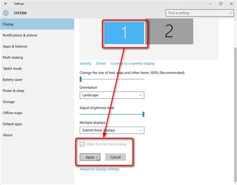 Customization Multiple Displays - Change Settings and Layout in Windows 10