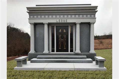 Private Family Mausoleum with Ornate Roof Detail - Johnson Monument | Memorials | Chippewa Falls, WI