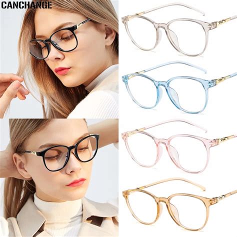 New Fashion Glasses Classcial Reading Clear Lens Transparent Full Round Frame Eyewear Glasses-in ...