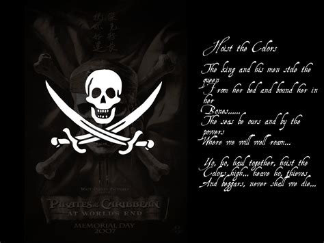 Hoist the Colors - Pirates of the Caribbean At World's End | Hoist ...