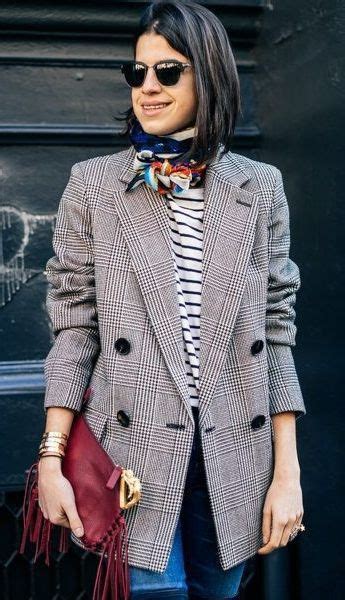 Casual Checkered Blazer Outfit | Plaid Blazer Street Style | Checkered Blazer Outfit, Plaid ...