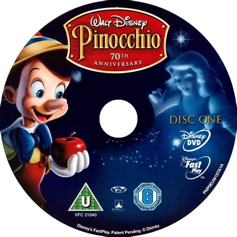 Pinocchio (1940) 2 Discs Platinum Edition R2 - Cartoon DVD - CD Label ...