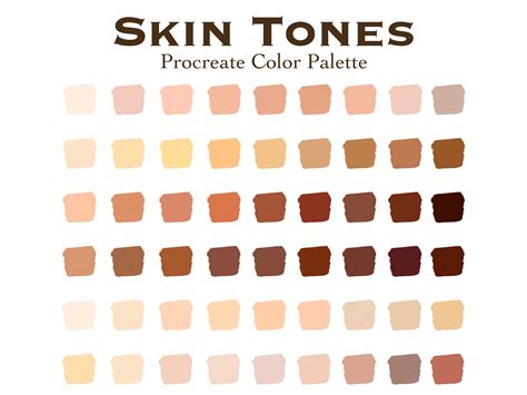 22+ Skin Tones Color Palette - MerrenWendy