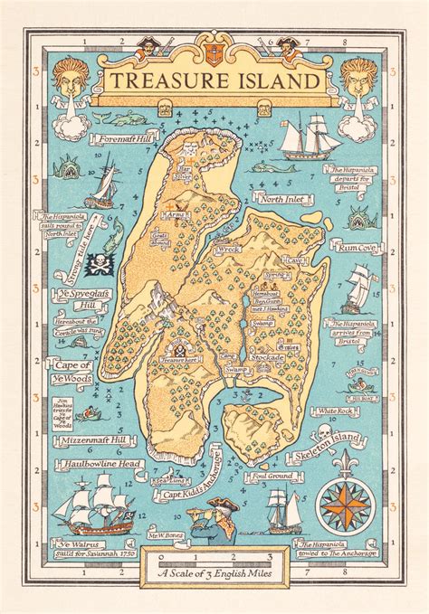 How Writers Map Their Imaginary Worlds | Treasure island map, Treasure ...