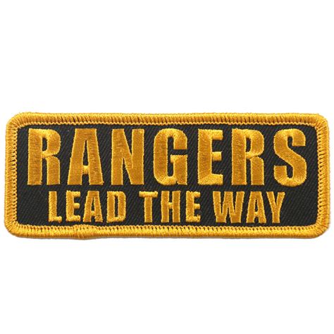 RANGERS LEAD THE WAY PATCH – The Biker Store