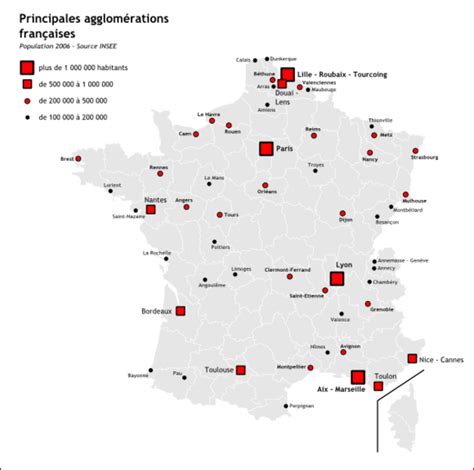 MAP OF FRANCE CITIES - France map with cities and towns