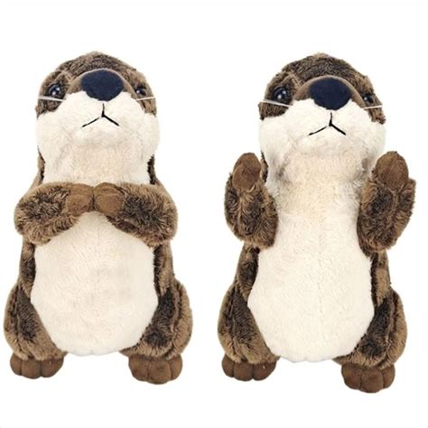 PETPARADIS Cartoon Cute Standing Boys And Girls Sea Otter Stuffed ...