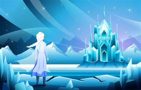 Ice Castle Background 23980762 Vector Art at Vecteezy