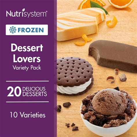 Nutrisystem Frozen Dessert Lovers Variety Pack, 20 Count - Walmart.com - Walmart.com