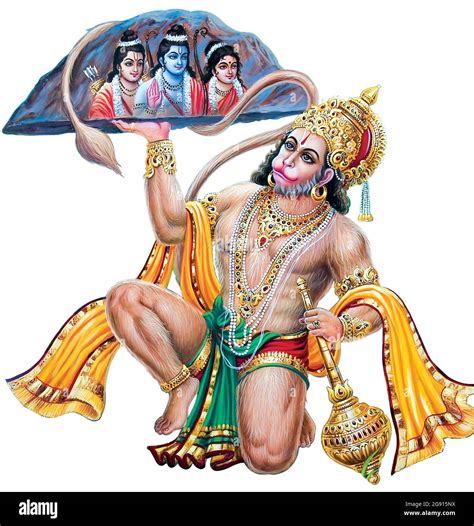 Indian god hanuman Cut Out Stock Images & Pictures - Alamy