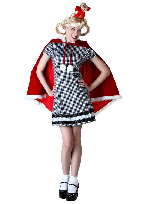 Women's Christmas Girl Costume | Cindy lou who costume, Cindy lou ...