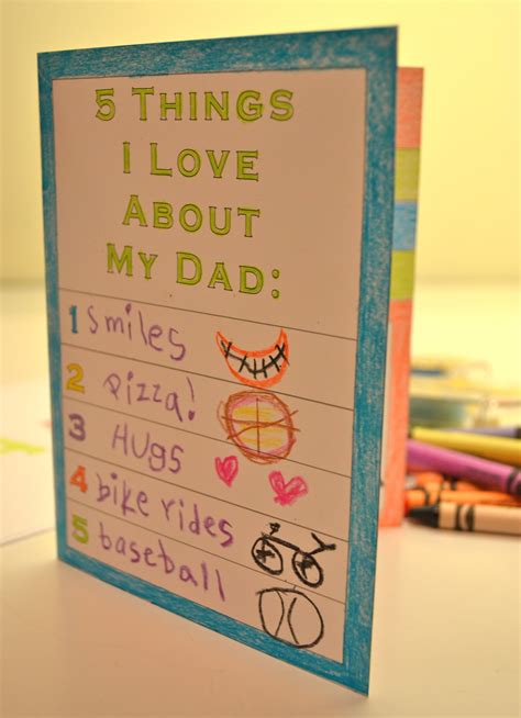 Printable Father's Day Card for Kids