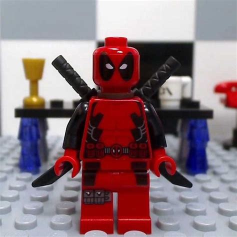 Deadpool LEGO Minifigure | Lego deadpool, Lego minifigures, Lego