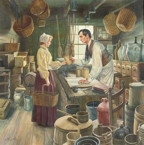 'Beginnings in New Salem' by Mort Kunstler (1931- ) : Original Oil on ...