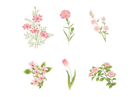 Pink Flower Vector at Vectorified.com | Collection of Pink Flower Vector free for personal use