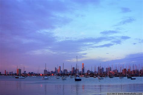 australia flashback: melbourne skyline at sunset, and little penguin ...