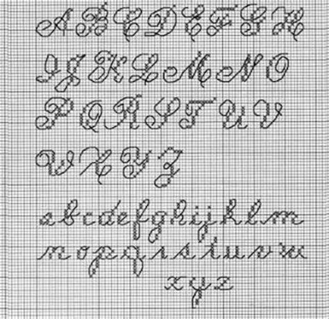 cursive letters cross stitch - | Cross stitch alphabet patterns, Cross stitch alphabet, Cross ...