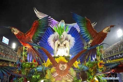 In pics: parades of Rio Carnival 2019 at Sambadrome in Brazil - Xinhua | English.news.cn