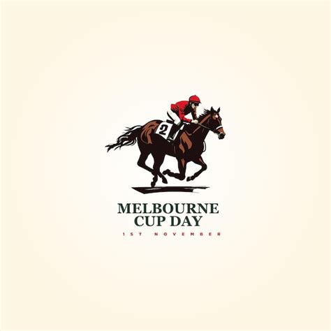 Premium Vector | Melbourne Cup Day logo Vector illustration