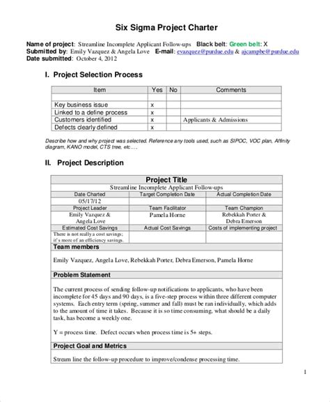 Free Project Charter Template Pdf - PRINTABLE TEMPLATES