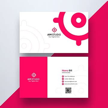 Studio Business Card Design PNG Transparent Images Free Download | Vector Files | Pngtree