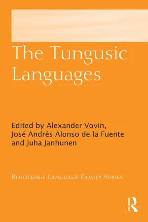 [PDF] The Tungusic Languages by Alexander Vovin eBook | Perlego