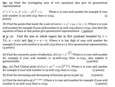 Solved Q2. (a) Find the overlapping area of two equations | Chegg.com