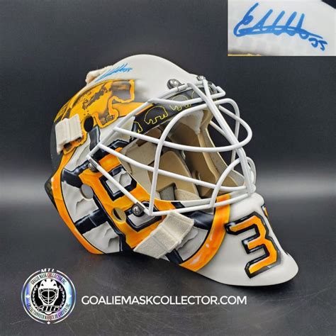 Linus Ullmark Signed Goalie Mask 2023-24 Boston CENTENNIAL Orr & Berge ...