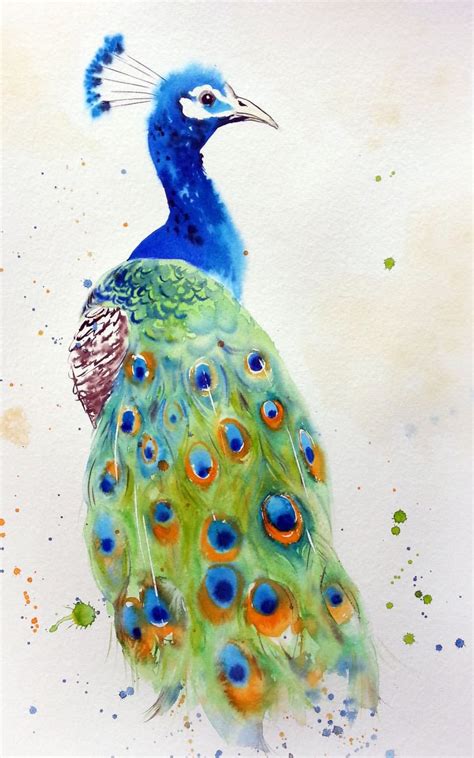 Regal Peacock - peacock painting - peacock wall | Artfinder