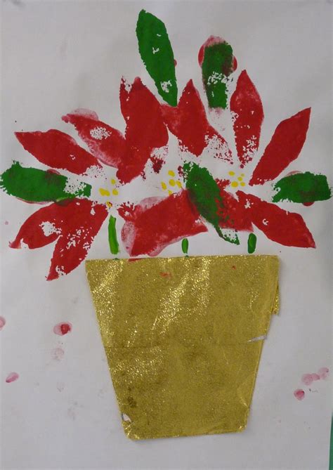 poinsettias School Holiday Crafts, Preschool Christmas Crafts, Christmas Teaching, Winter Crafts ...