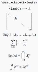 How do you write lambda(λ,Λ) symbol in LaTeX?