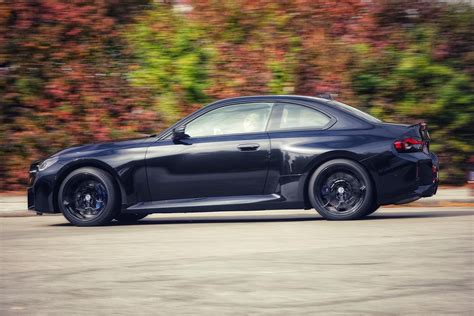 The 2023 BMW M2 (G87) in Sapphire Black spotted on the road | I love the cars