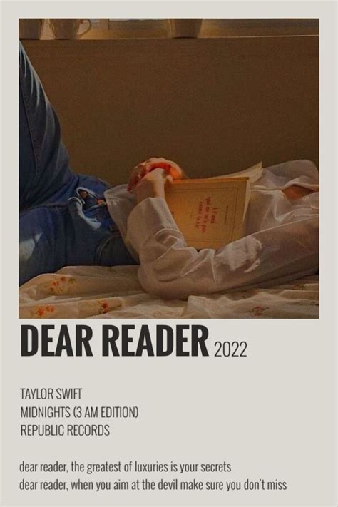 dear reader taylor swift | Taylor swift songs, Taylor swift lyrics ...