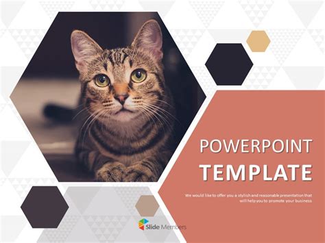 無料のPowerPointテンプレート - 飼い猫