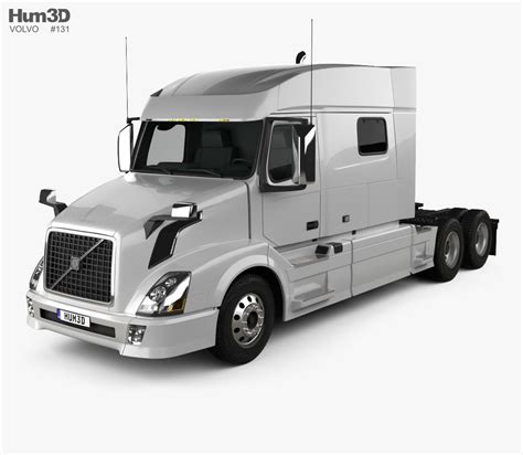 3D model of Volvo VNL Low Roof Sleeper Cab Tractor Truck 2014 | Volvo, Trucks, Big rig trucks