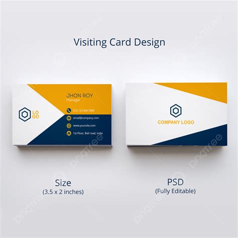 Visiting Card Design Template Download on Pngtree