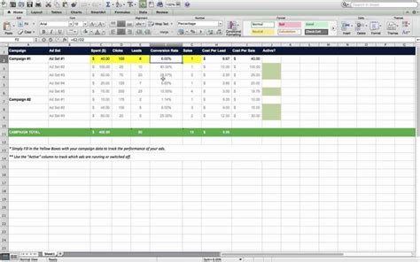 marketing plan excel spreadsheet — db-excel.com