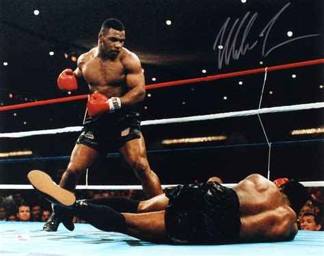 Mike Tyson Signed 16x20 Photo vs Trevor Berbick (JSA COA) | Pristine ...