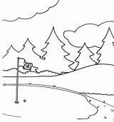 Golf Course Coloring Pages sketch template