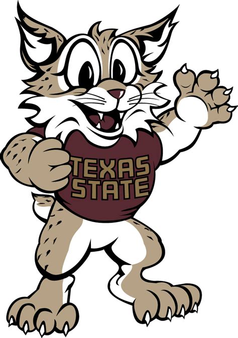 Texas State Bobcats Logo - Mascot Logo - NCAA Division I (s-t) (NCAA s-t) - Chris Creamer's ...