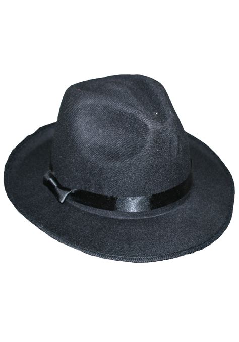 Black Gangster Hat - Walmart.com