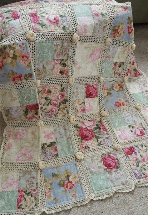 Fabric and Crochet Make a Lovely Quilt - Quilting Digest