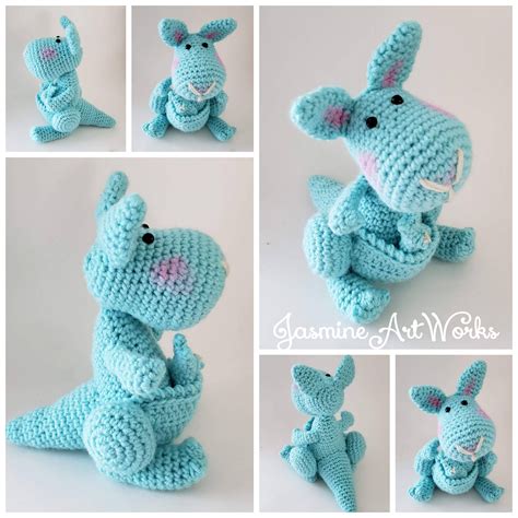 Katie Kangaroo Crochet Pattern – Jasmine Art Works