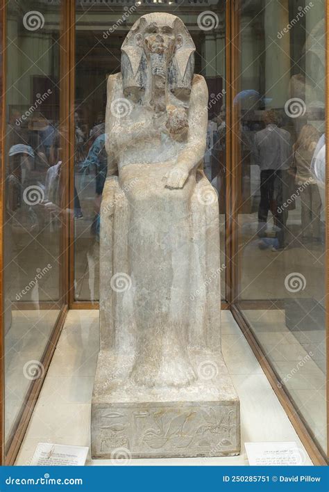 Statue of King Djoser Inside the Museum of Egyptian Antiquities in ...