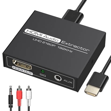 satisfaction guarantee SPDIF + 3.5 mm Stereo Audio 4K HDMI Audio Extractor Converter,HDMI to ...