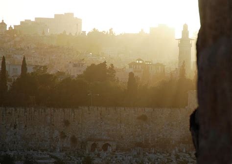 Sunrise over Jerusalem Photograph by Ron Cantrell