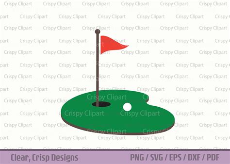 Golf Green SVG, Putting Green Cut File, Layered Golf SVG, Golf Ball ...