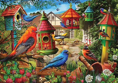 Puzzle Ciro Marchetti: Bird House Gardens, 3 000 pieces | Puzzle-USA.com