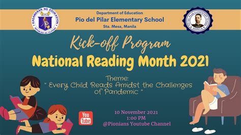 NATIONAL READING MONTH 2021 KICK OFF PROGRAM - YouTube